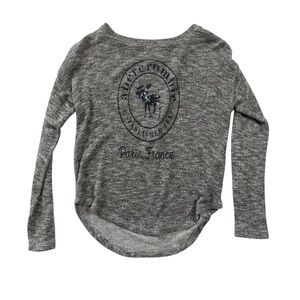 Abercrombie & Fitch Kids Charcoal Gray Long Sleeve Lightweight Sweater Size 9/10